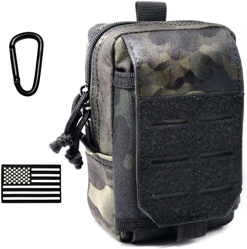 Pack Tactical Molle Utility Pouch Cell Phone Pouch, Waist Bag Belt Pouch for Men, EDC Bag Gadget Organizer Vest Purse