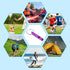 PATIKIL Emergency Whistles - Safety Whistle with Keychain, Loud Sound Aluminum Outdoor Survival Whistle for Camping
