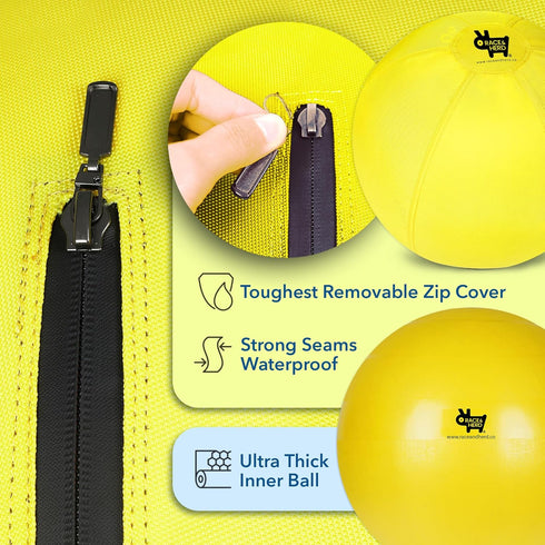 Race&Herd Herding Ball for Dogs, 18" Replacement Cover ONLY for Small & Puppies, Herding Balls for Cattle Dogs