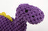 goDog Checkers Just for Me Dinos Bruto Squeaky Plush Dog Toy - Mini, Purple, Chew Guard Technology