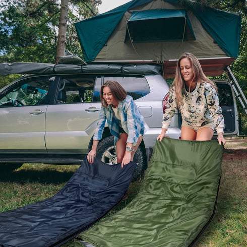 Tudomro 2 Pcs Camping Sleeping Bag for Adults, Lightweight Packable Waterproof Gear for Spring Summer Fall