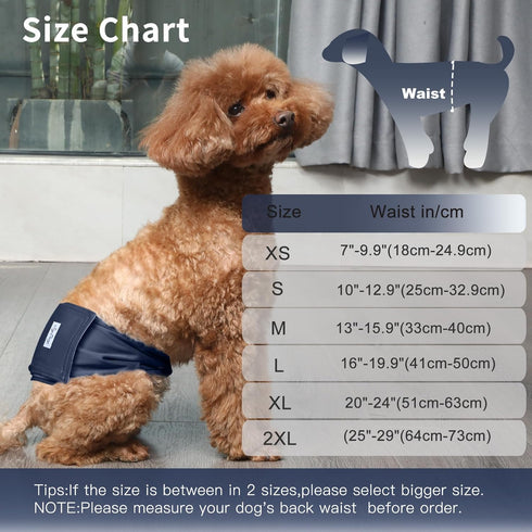 Diapers,5 Pack JoyDaog Reusable Dog Belly Bands for Male Dogs Premium Washable Dog Diapers Male Puppy Nappies Wrap,S