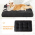 KSIIA Jumbo Dog Crate Bed - Washable Deluxe Plush Fluffy Comfy Thick Kennel Pad, Anti-Slip, 48 x 29 Inch, Dark Gray