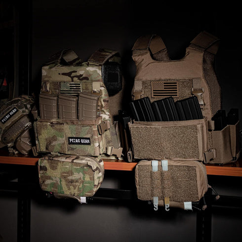 PETAC GEAR Tactical Drop Pouch, Small Dump Pouches with Inserts, Multi Mission Hanger Tool Bag