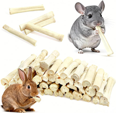 StyEdEk 430g Natural Sweet Bamboo Chew Toys Chew Sticks Bamboo Sticks Teething Toy