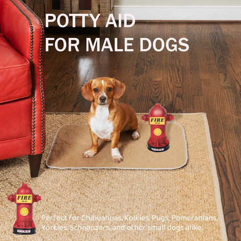 NPBIYOYG 4.3" 9.4" Potty Training Dog Fire Hydrant, W x H Small Fire Hydrant for Puppy to Pee On, Retro Resin Pee Post