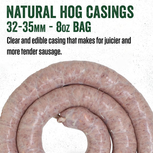 32-35mm, 30 6.1 Package LEM Products Natural Hog Casings, Edible Sausage Casings, Stuffs Approximately Pounds, Great