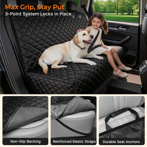 URPOWER Dog Car Seat Cover for Back Seat, Waterproof Car Seat Protector for Child Carseat & Pets, Nonslip Car Seat