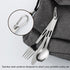 Set, 3-Piece Set Set) Stainless Steel Utensil Reusable Travel Cutlery with Storage Bag & Carabiner, Portable Stainless