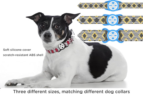 Airtag Holder Compatible with Apple, Waterproof Tracker Protective Case for Dogs/Cats Collar, Silicone Soft Lightweight