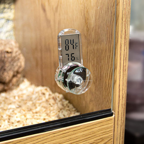 REPTI ZOO Upgraded Digital Reptile Thermometer Hygrometer, Pet Temperature and Humidity Gauge
