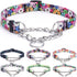 Martingale Collar, Training Dog Collar with Stainless Steel Chain, No Pull Design for Large Medium Small Dogs (L,