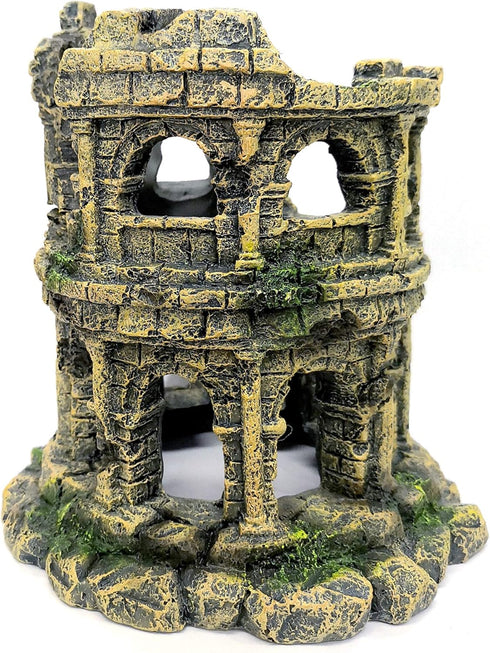 Antique Roman Column Ruins, European Castle Aquarium Decorations for Fish Tank Hideout