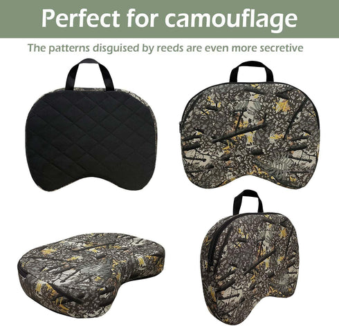 11.4 15.7 2.8in URMONA Portable Hunting Seat Cushion, x x Thickening Lightweight Outdoor Cushion, Waterproof Sponge
