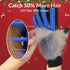 Upgrade Efficient Pet Hair Remover Gloves, Gentle Shedding Brushes for Dogs, Cats & Horses, 1 Pair (Blue)