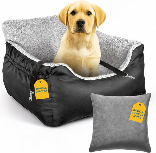 JOTADE Dog Car Seat for Small & Medium Dogs Washable & Reversible Pet
