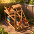 PHONDIKO Chicken Perch with Swing, Chicken Roosting Bars, Wood Toy for 3-4 Birds,