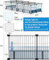 2, 20 (56" 24" 12" BUCATSTATE Guinea Pig Cages for Panels Guinea Pigs Playpen with Waterproof Mat, Metal Rabbit Cage