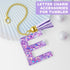 Letter Charm for Stanley Cup, 1 PCS Purple Tumbler Handle Accessories, Initial Charm for Girls Women