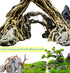 8 Pack Natural Driftwood - Aquarium Decor Spider Wood for Freshwater Fish Tank, Reptile Driftwood Branch (4"-6")