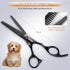 GEMEK 7.0in Titanium Professional Dog Grooming Scissors Set, 6 in 1 for Dogs and Cats