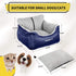 25 lbs, BurgeonNest Dog Car Seat for Small Dogs, Fully Detachable and Washable Cat Carseats Under Soft Pet Booster