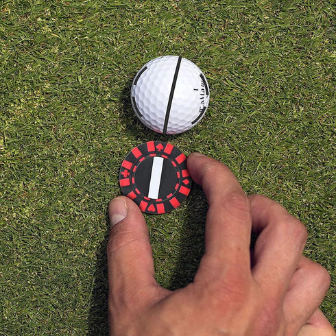 Odyssey Straight Shot Putt Golf Ball Marker Stencil Alignment Tool