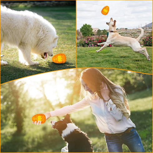 Dragon Egg Dog Chew Toy for Aggressive Chewers, Indestructible Tough Toy for Medium Large Dogs, Puppy Pet Toy