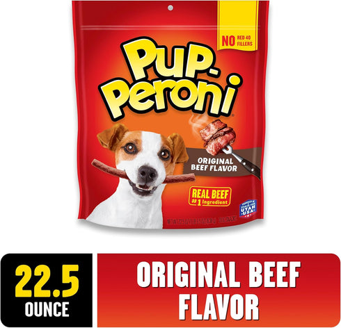 Pup-Peroni Dog Treats, Original Beef Flavor, 22.5 Ounce, Made with Real Beef