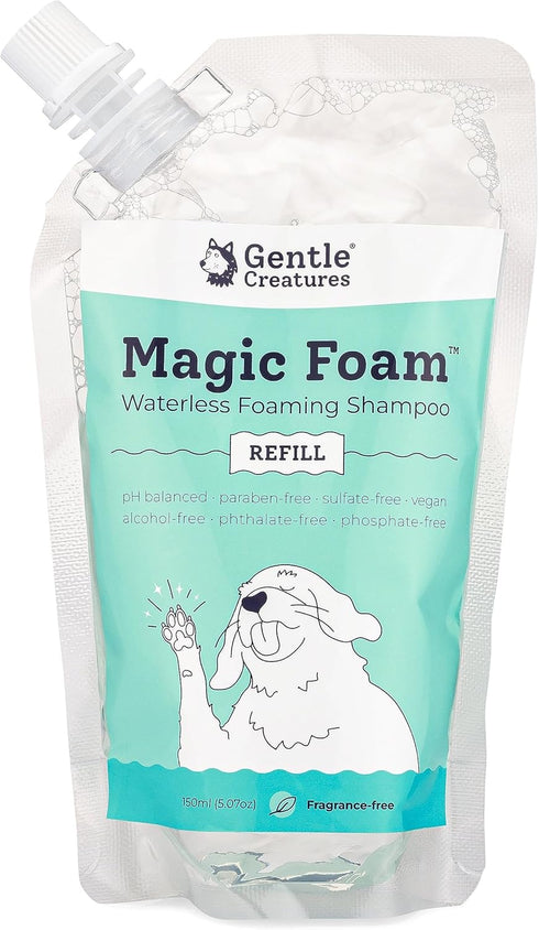 Magic Foam - Sulfate-Free, Waterless Shampoo Paw Cleaner for Dogs, Cats, and Pets - Odor Control Wash