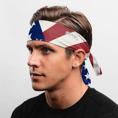 Suddora Country Flag Tie Headband, Breathable Sweatband for National Sports Events, Non-slip Fabric for Soccer, Workout