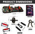 Push Up Board for Men & Women, 60 in 1 Foldable Pushup Board for Home Gym & Office, Multi-Functional Workout Equipment