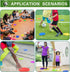 Spot Markers, 9 Inch Non Slip Rubber Floor Markers, Flat Field Cones for Soccer, Basketball, Sports Training