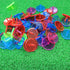 Golf Ball Markers Bulk, 50/100/150 Pcs Position Marker, Multicolor Transparent Plastic 25mm Flat Round Accessories
