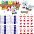 Wonderjune 48 Sets Fishing Party Favors Candy Little Tackle Boxes with Red