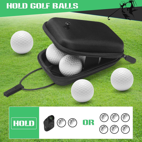 Hard Shell Case for Golf Rangefinder, Universal Range Finder Carry Bag for Most Rangefinders (Black)