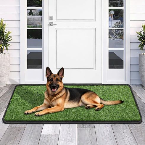 Artificial Grass Mat, Dog Grass Pee Pads, Fake Grass Pad for Pets