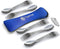 Tapirus 5 Spork Set of Steel Utensils | Durable Rust Proof Stainless Steel | Spoon, Fork, Knife, Carrying Case