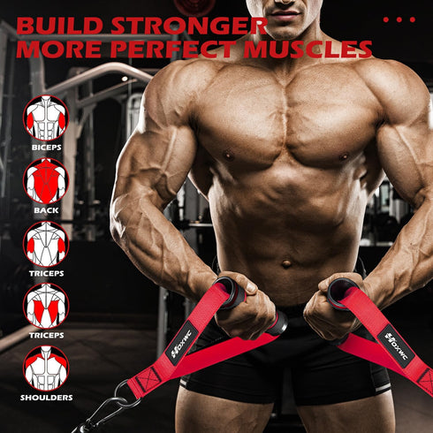 Gym Equipment, Cable Attachments for Gym, Replacement Fitness Equipment for Strength Trainer, Heavy Duty Cable Machine Handles for Pulleys, Gym Equipment, Resistance Bands, Home Gym Grip Attachments
