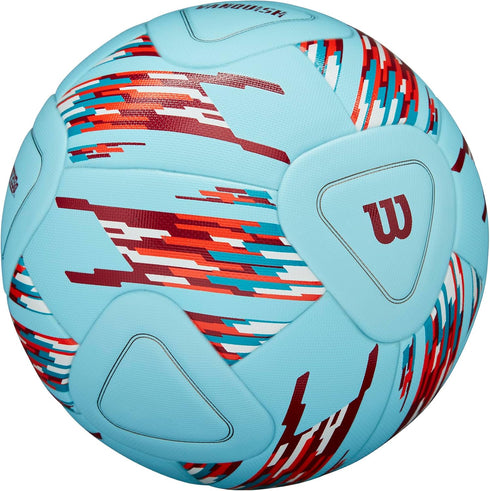 5 Wilson NCAA Vanquish Soccer Ball - Size (Blue/Red/White)