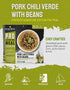 2 1 680 37g 5 ReadyWise Outdoor Pro Adventure Meal - Pork Chile Verde with Beans, Servings, Pouch, Gluten Free