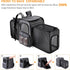 Pet Travel Carrier Backpack, Soft-Sided Breathable Mesh for Cats, Dogs, Puppies up to 20 Lbs, Grey + Black