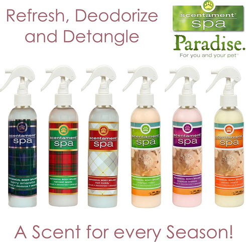 Best Shot Scentament Spa Botanical Body Splash, Detangler Spray, Cat and Dog Cologne Spray, Tropical Breeze, 8 Oz.