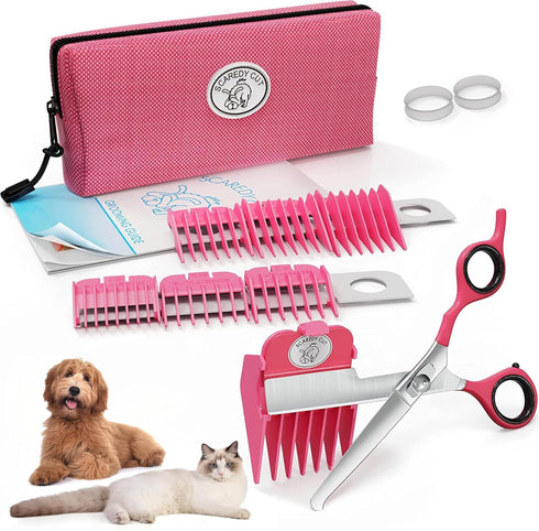 SCAREDY CUT Silent Pet Grooming Kit for Dog, Cat, and All Pets - Quiet Alternative for Sensitive Pets (Right-Handed