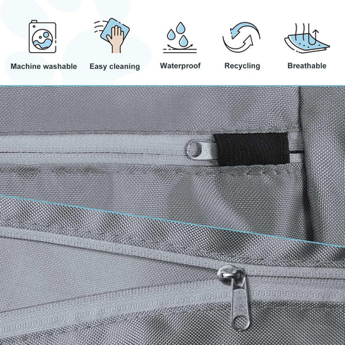 Explore Land Scratch Resistance Dog Bed Cover, Canvas Washable Dog Crate Pad Replacement Cover - 48Lx36Wx4H inch -