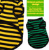 3 Pieces Dog Striped Shirt, Light Color Cotton Sleeveless Puppy Apparel, Colorful Tank Top for Small Medium Dogs