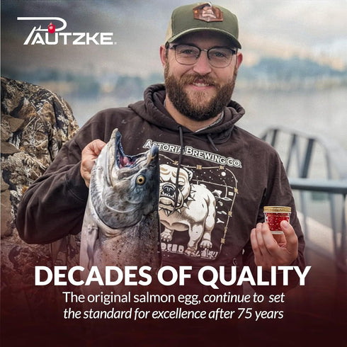 Pautzke Balls O' Fire Salmon Eggs Bait, Real Salmon Eggs for Trout Fishing, Soft Fish Eggs for Salmon Fishing