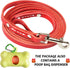 ADITYNA Premium Leather Dog Leash - 6 ft, Heavy-Duty, Soft & Strong for Small/Medium Dogs (Red, 6 ft x 1/2")