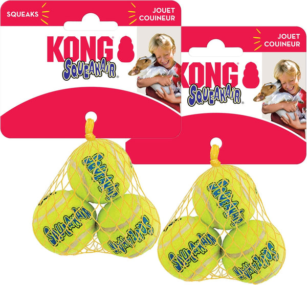 KONG - Squeakair Ball - Dog Toy Premium Squeak Tennis Ball, Gentle