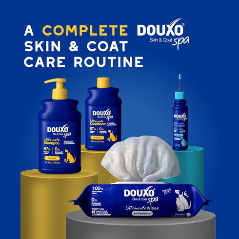 16 oz, DOUXO Skin & Coat SPA - Ultra-Safe Oatmeal Dog Shampoo, fl Cleans and Deeply Hydrates The Skin, Leaves The Coat